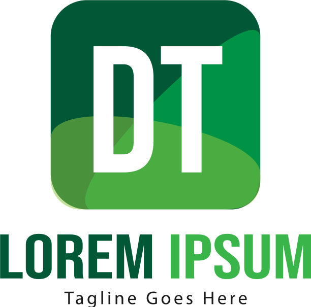 初始dt标志模板与现代框架图片下载