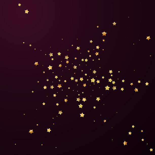 金色星星随意奢华闪闪发光图片下载