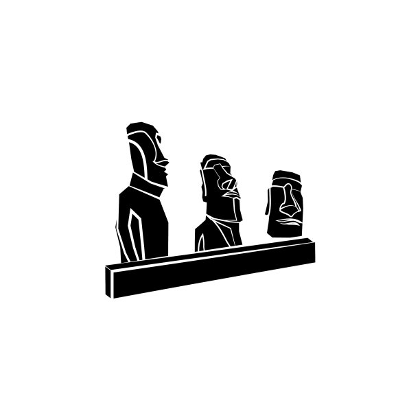 世界景点从复活节岛摩埃石像图片下载