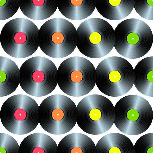 无缝模式的黑胶唱片图片下载