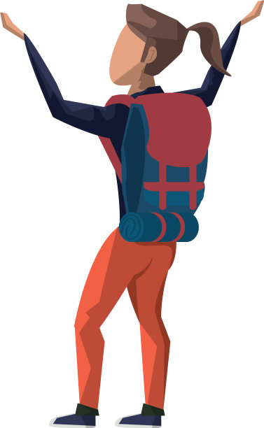 背包客徒步旅行，孤身冒险图片下载