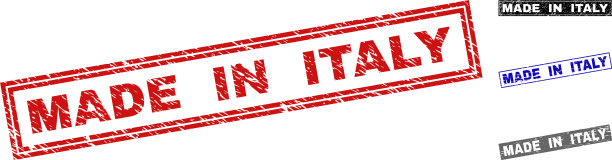 意大利制造的Grunge纹理矩形邮票图片下载