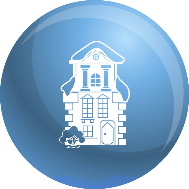 传统的房子图标简单的风格图片下载