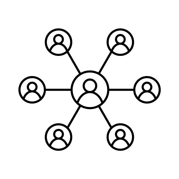 团队在社交网络工作的概念图片下载
