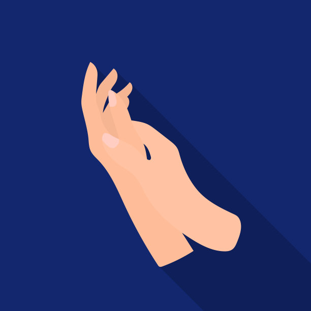 双手保湿图标在扁平风格孤立上图片下载