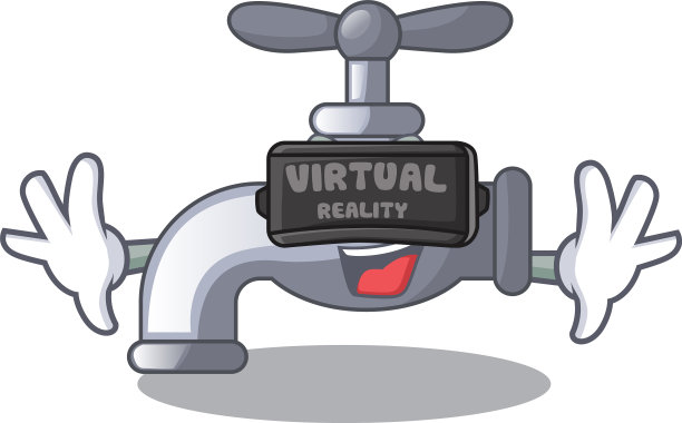 虚拟现实自来水龙头隔离上图片下载