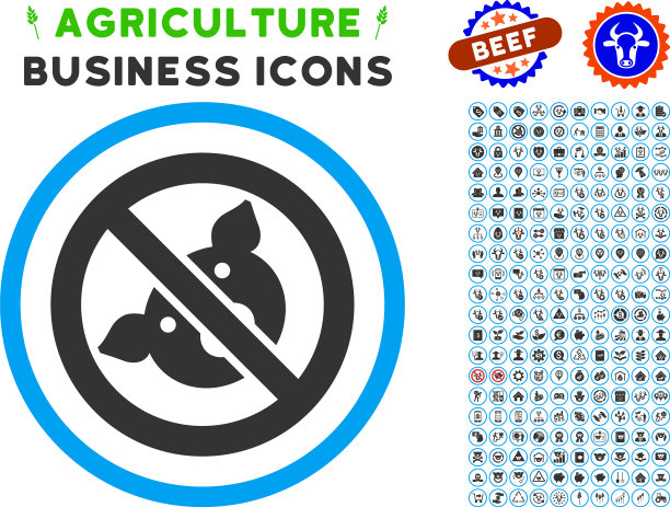 禁止猪圆形图标设置图片下载