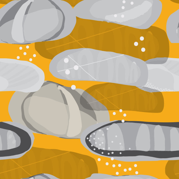 橙色上的有机抽象灰色和象牙形状图片下载