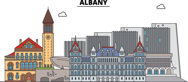 奥尔巴尼美国平地地标图片下载
