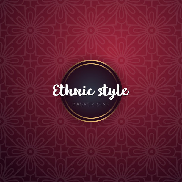 豪华装饰曼陀罗设计背景图片下载