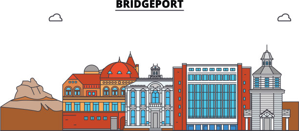 美国布里奇波特平地地标图片下载