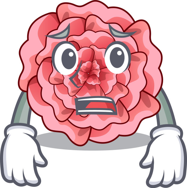 怕康乃馨花与卡通隔绝图片下载