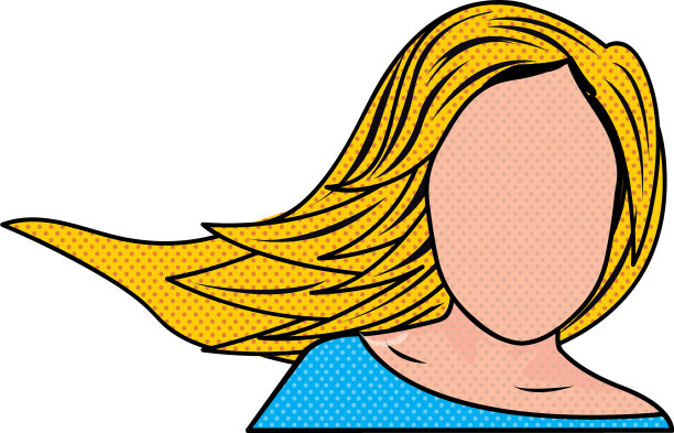 半裸女人的剪影颜色图片下载