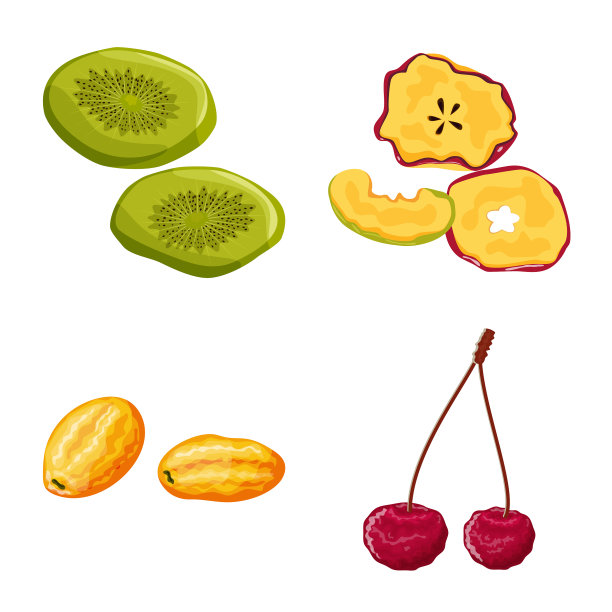 孤立对象水果和干燥标志图片下载