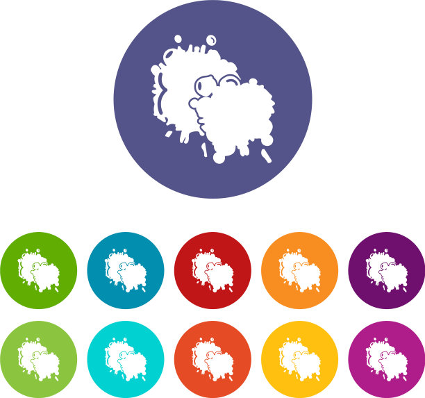 彩弹飞溅斑点图标设置颜色图片下载