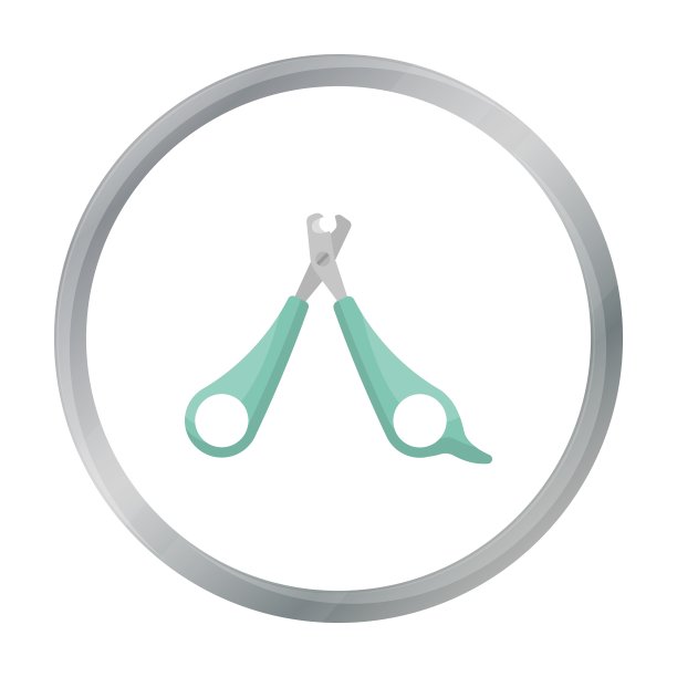 宠物指甲钳图标卡通风格孤立图片下载