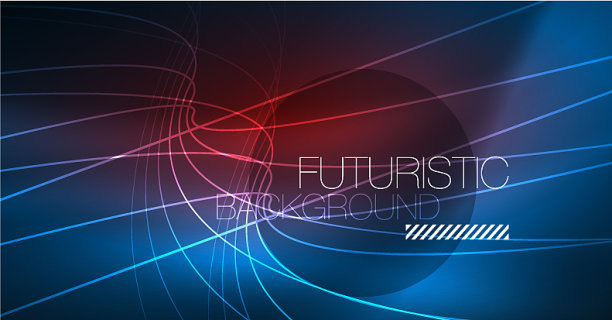 霓虹闪烁魔术背景霓虹横幅夜图片下载