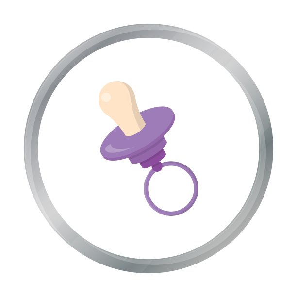 奶嘴卡通图标，用于网页图片下载