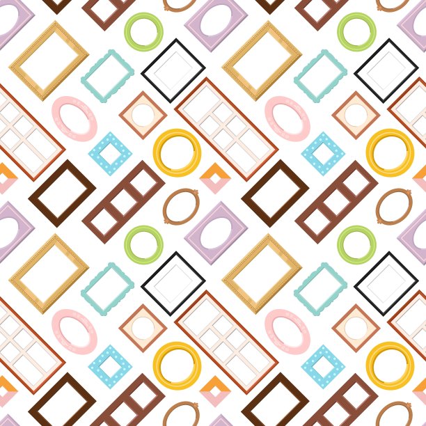 相框无缝图案图片下载