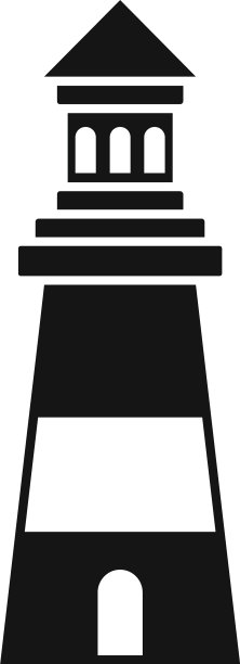灯塔建筑图标简约风格图片下载