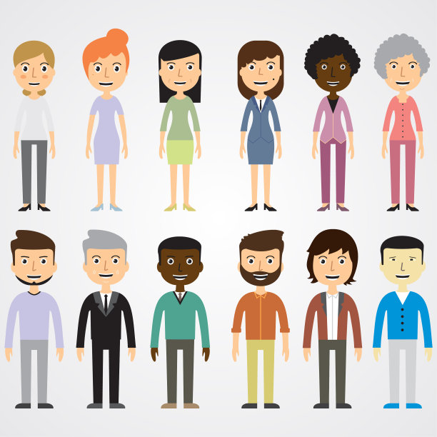 一组人物的图像图片下载