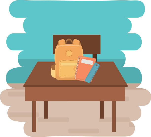 课桌及学习用品设计图片下载