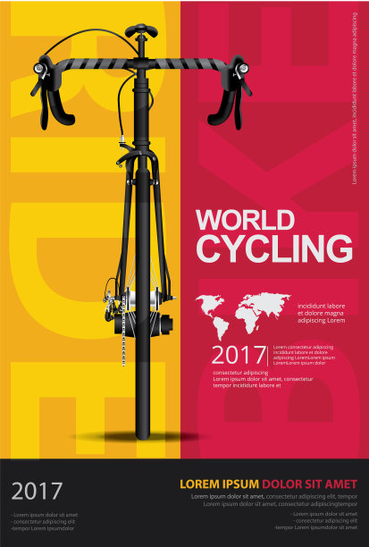 骑自行车的海报图片下载