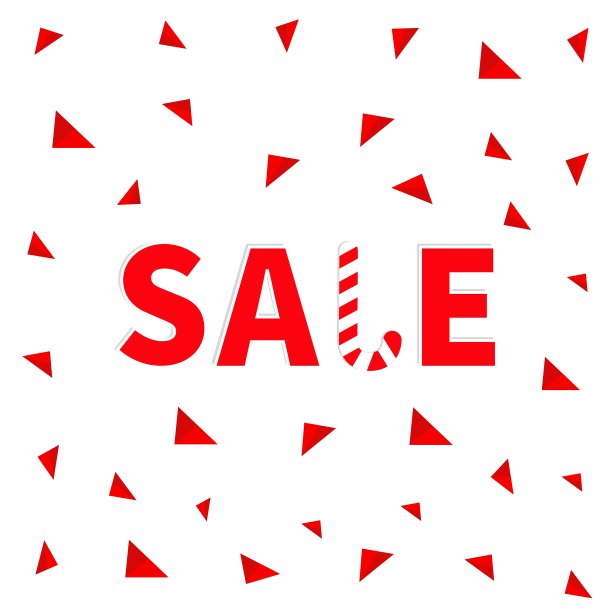 出售红色文字糖果甘蔗横幅广告图片下载