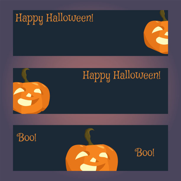 水平横幅的三个模板图片下载