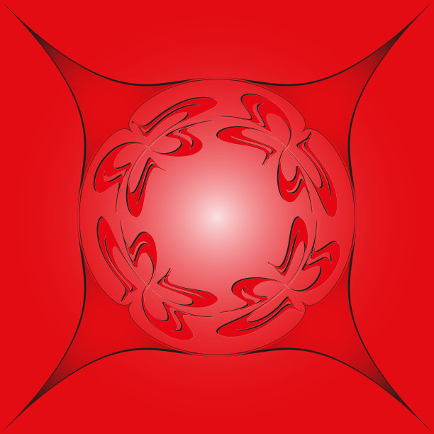 fra中红色背景上的圆形设计元素图片下载