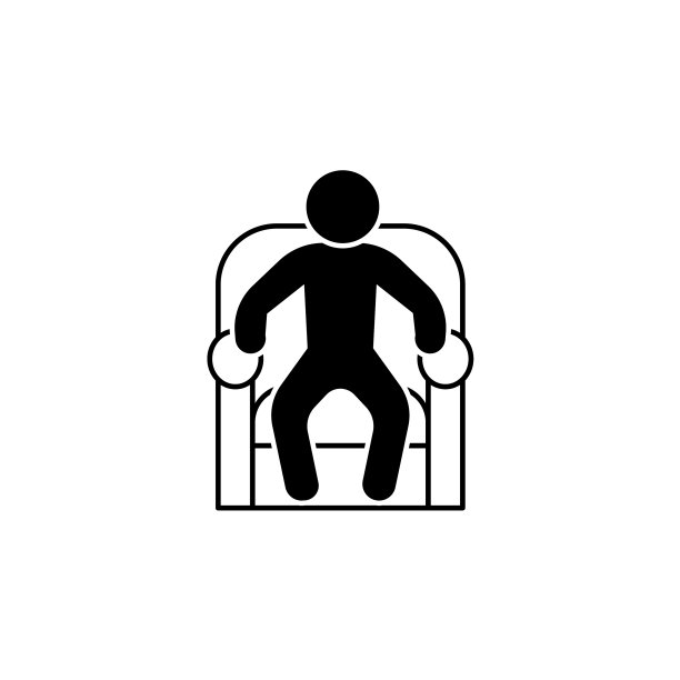 扶手椅上的男人象征着一个正在休息的人图片下载