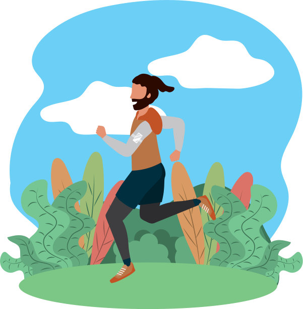 健身运动火车卡通图片下载