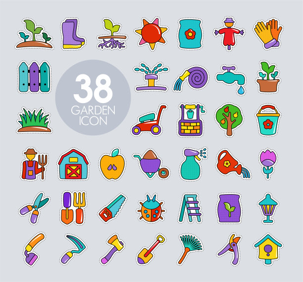 花园农场平面图标图片下载