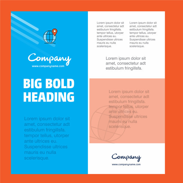 全球商业公司海报模板与地点图片下载