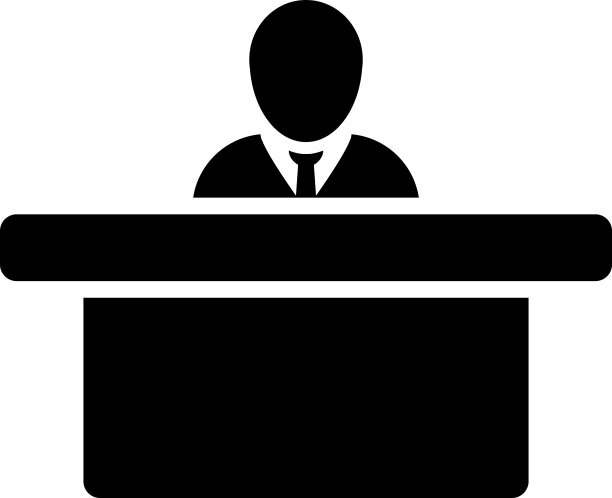 工作场所图标男性头像象征办公桌图片下载