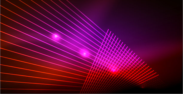 氖发光的波，神奇的能量和光运动图片下载