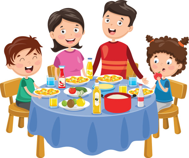 家庭聚餐的场景图片下载