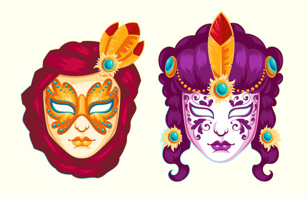 收集动漫嘉年华面具装饰图片下载