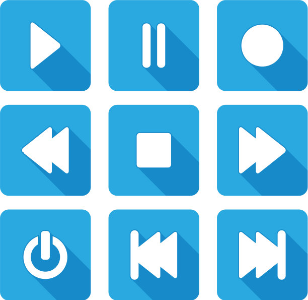 平多媒体图标图片下载