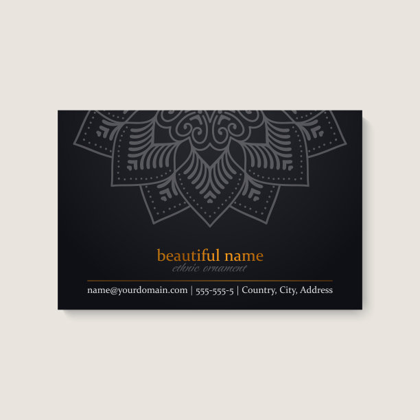 名片复古装饰元素图片下载