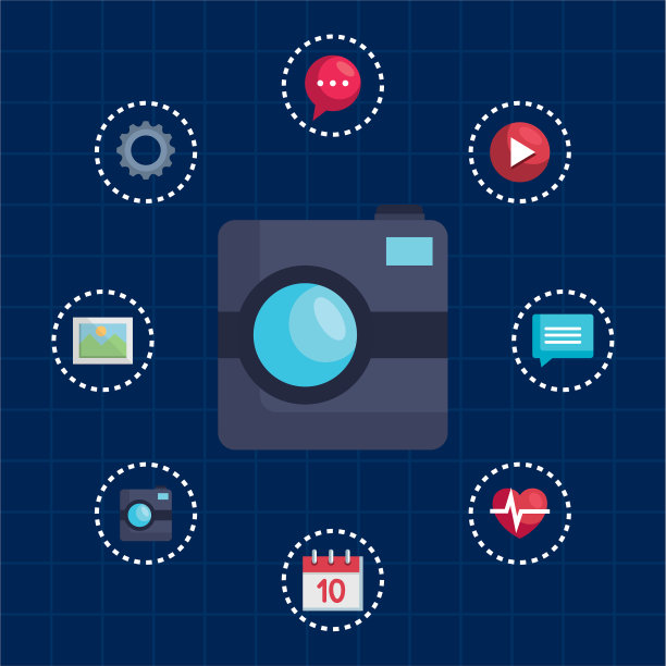 数码相机技术与显示社交应用程序图片下载