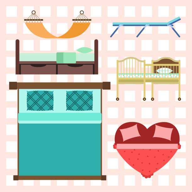 卧室专用睡眠家具设计图片下载