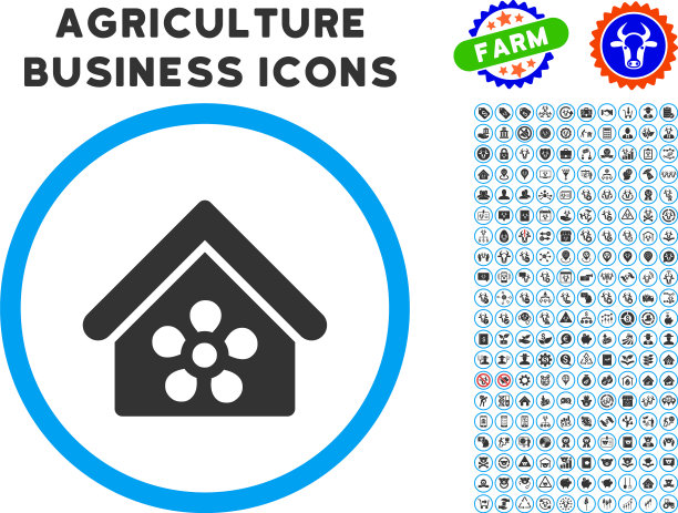 花橙园圆形图标与设置图片下载