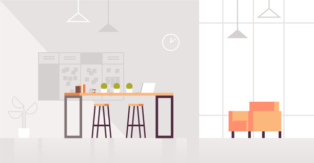 创意休息区现代办公室内图片下载