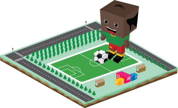 足球联赛球员卡通图片下载