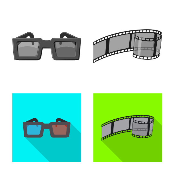 孤立对象电视和拍摄符号图片下载