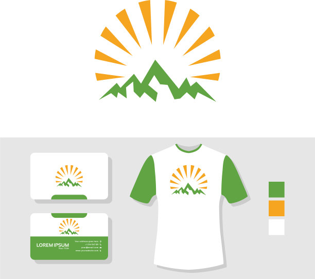 山标志设计与名片和t图片下载