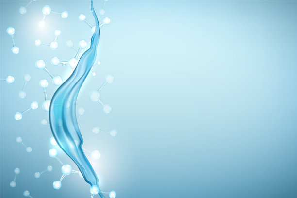 美丽的水平蓝色背景图片下载