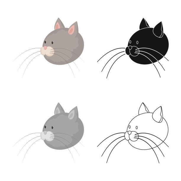 猫和猫脸图标设计合集图片下载