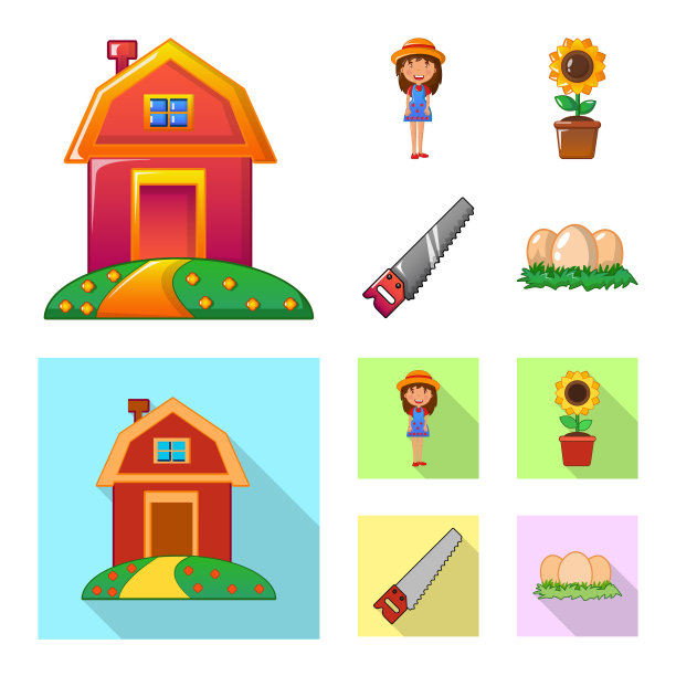 农场和农业图标图片下载